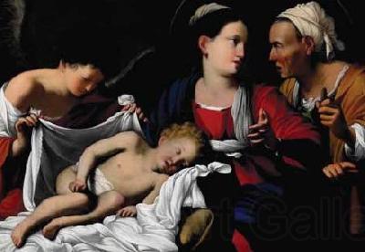 Carlo Saraceni Madonna and Child with Saint Anne and an Angle